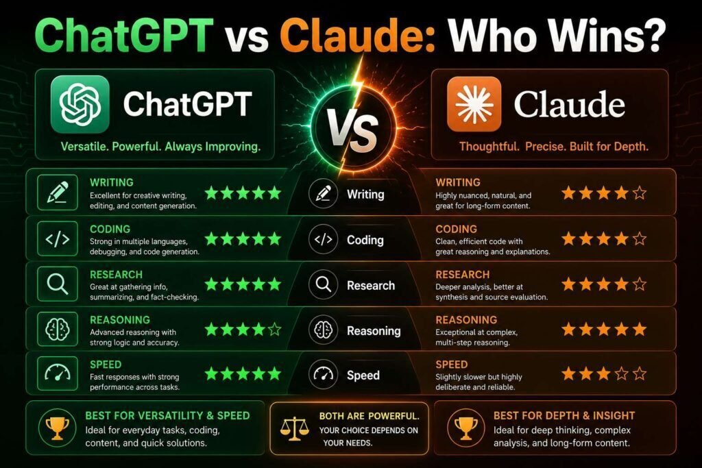 ChatGPT vs Claude