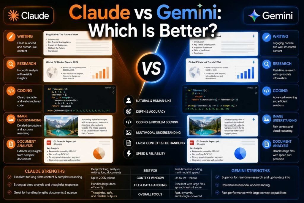 Claude vs Gemini