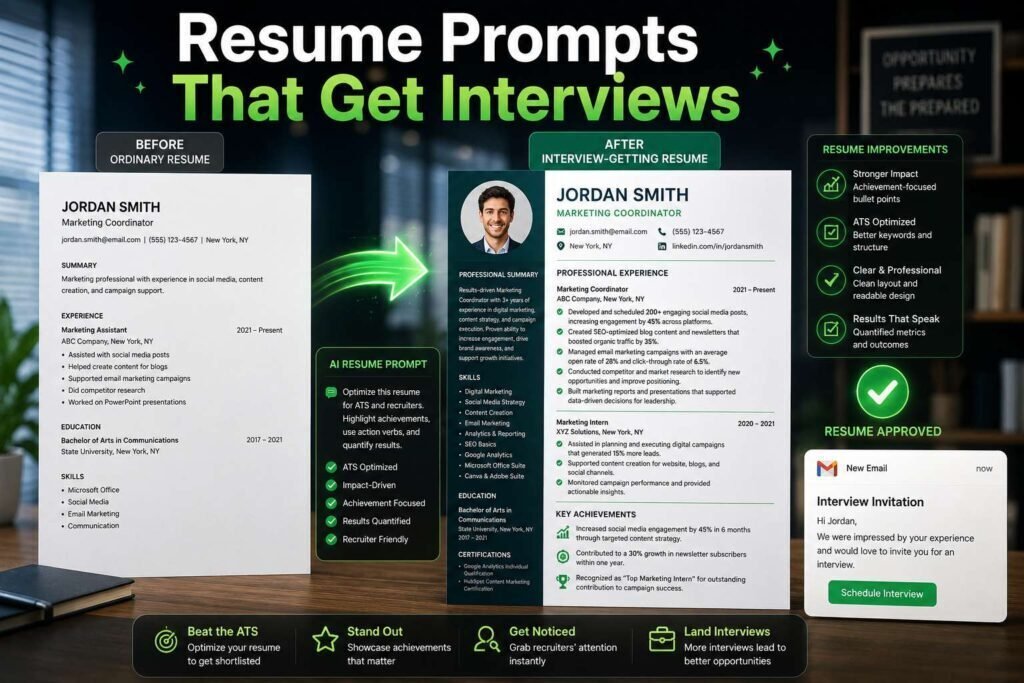 Resume Prompts to Write
