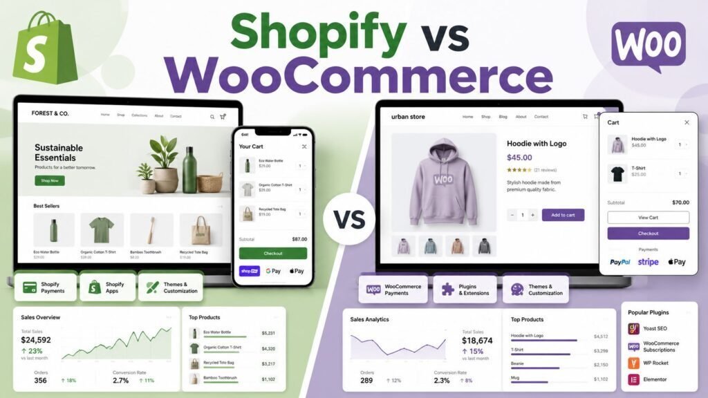 Shopify vs WooCommerce
