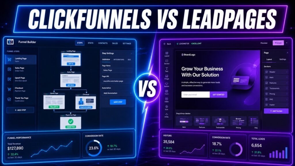 ClickFunnels vs Leadpages