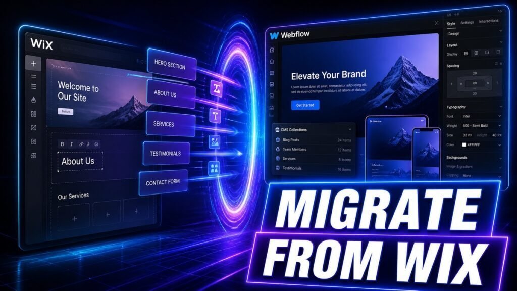 Migrate from Wix to Webflow